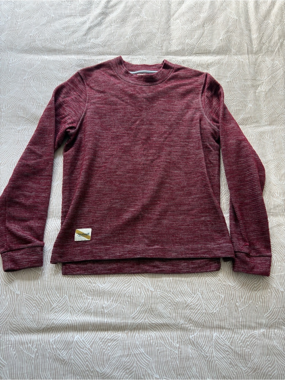 Tracksmith Rapid Transit Crew - Small - Crimson